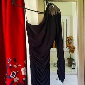 Black One Shoulder Dress
